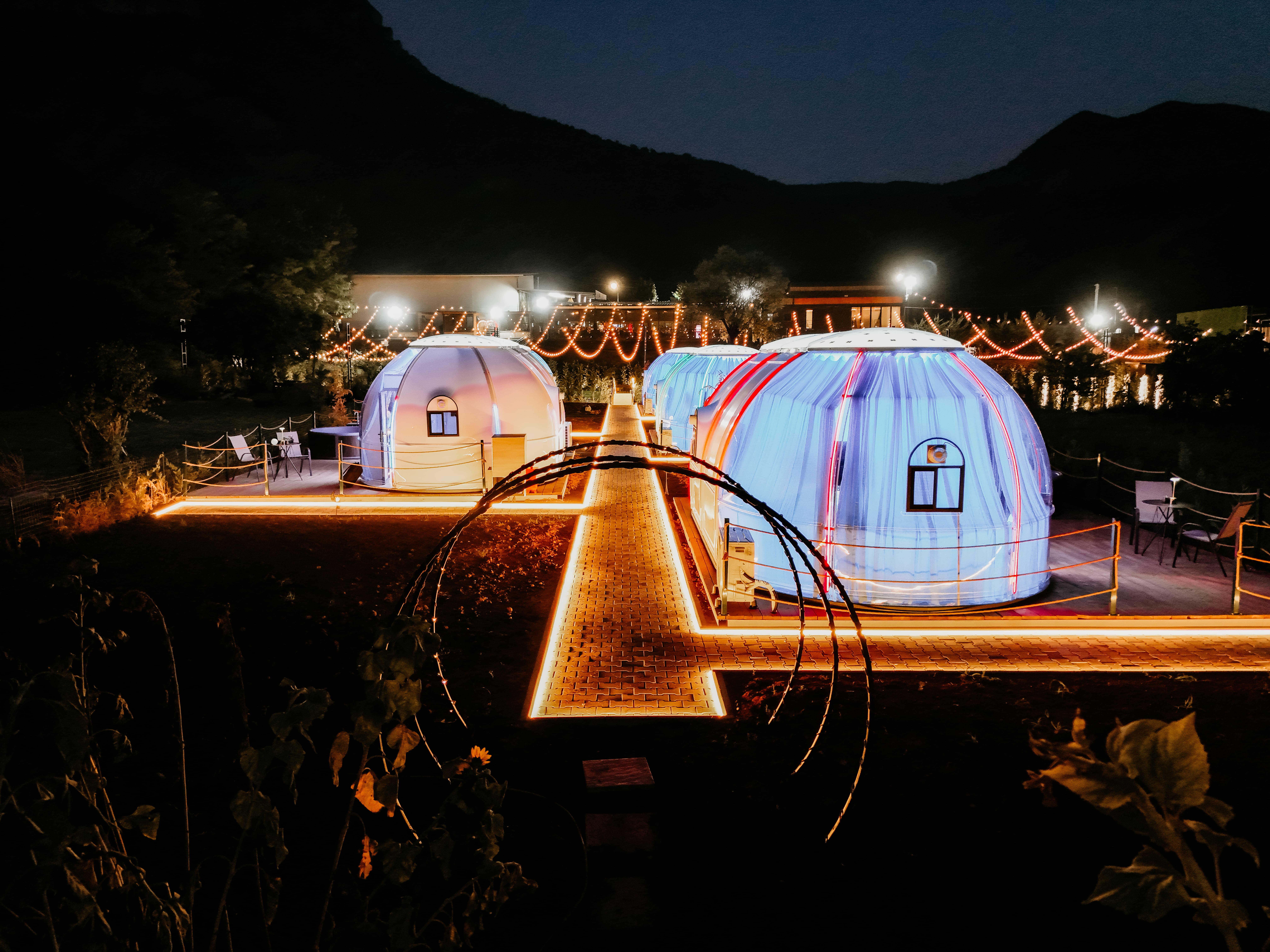 Dome Villa at Night